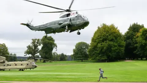 Trump Rerouted and Forced to Swap Helicopters On the Way to Stansted